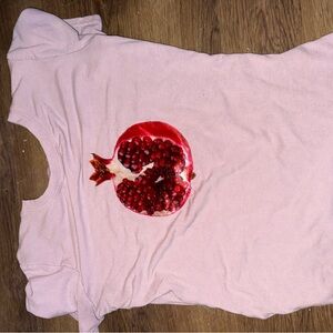 Pink Pomegranate Graphic Women's Top